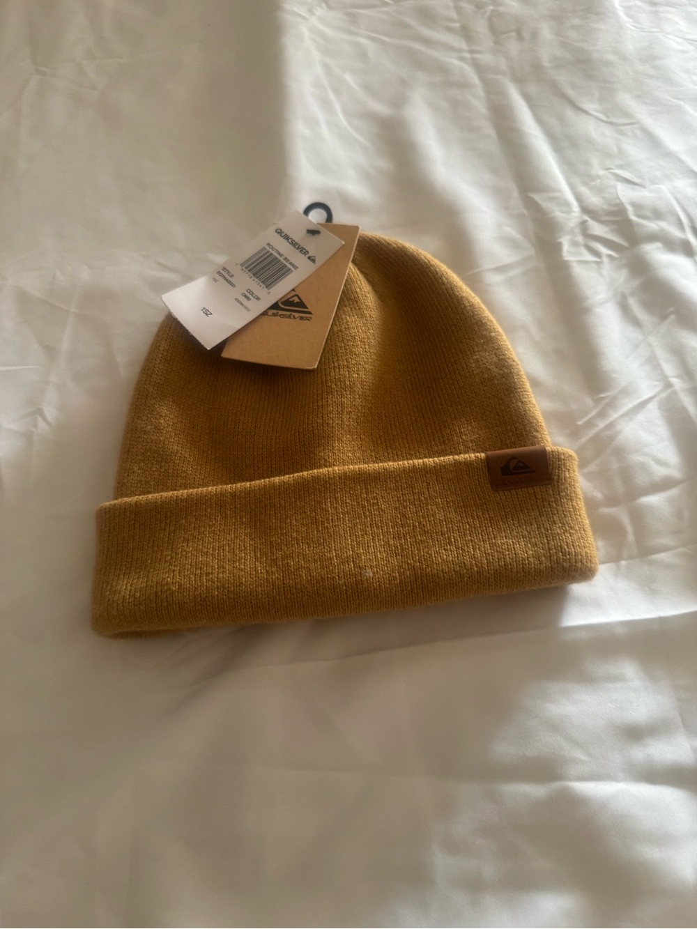 Quiksilver Mustard Fold-Over Beanie